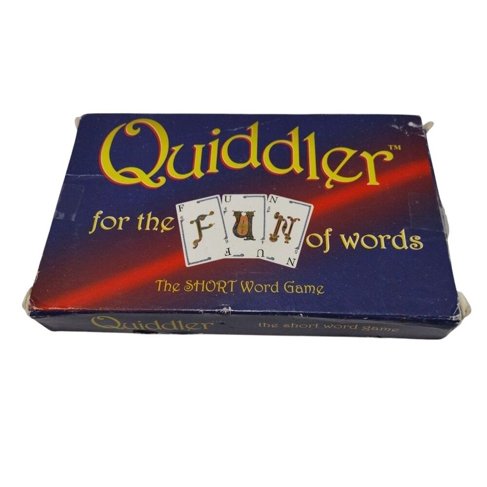 Quiddler Short Word Card Game Solitaire Option 1998 Set Enterprises NIP Cards